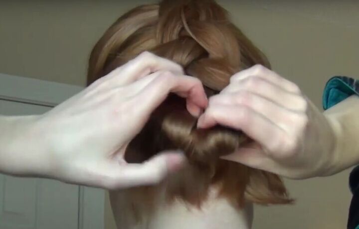 dutch braid updo, Tucking braid