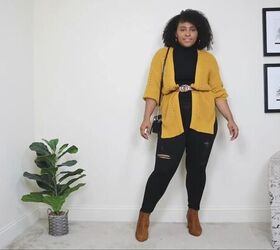 how to style a cardigan, How to style a bright cardigan