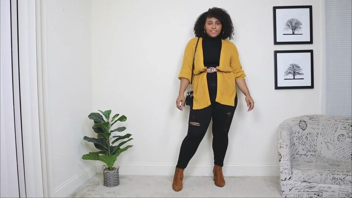 how to style a cardigan, How to style a bright cardigan