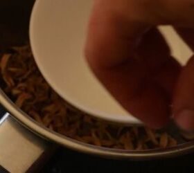 orange blossom water recipe, Adding blossoms to pan