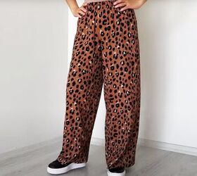 How to Sew Cute and Easy Palazzo Leopard Print Pants