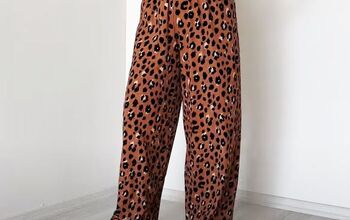 How to Sew Cute and Easy Palazzo Leopard Print Pants