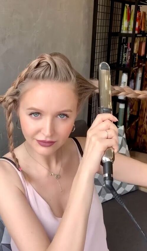 give your hair texture and volume with this easy hack, Straightening braids