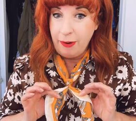 How I Tie a Neck Scarf to Give Your Blouse a POP