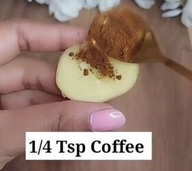 rub half a potato on your underarms for this beauty hack, Adding coffee
