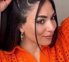 do this instead of braiding your hair all the way down, Pulling ponytail through