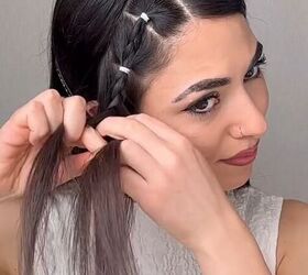 She styled only one side of her hair — and ended up with a polished fall look