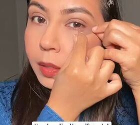 smokey eyeliner tutorial, Applying tape