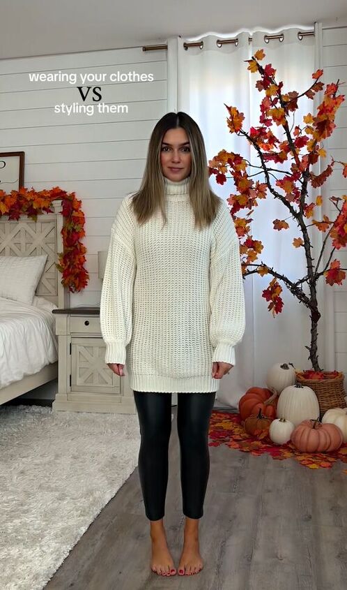 how to style a chunky white knit sweater for winter, How to style a chunky white knit sweater for winter