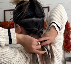 you need this genius hack for putting hair extensions in, Braiding hair