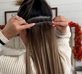 you need this genius hack for putting hair extensions in, Applying hair extensions