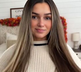 you need this genius hack for putting hair extensions in, Hair after with extensions