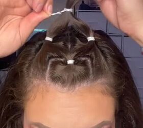 pull all your hair back for your next workout with this hairstyle, Tying hair