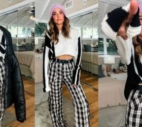 casual winter outfit ideas, Checkered pants