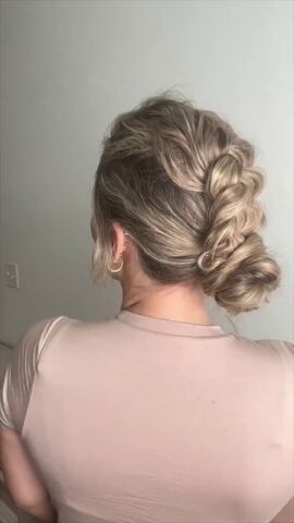dutch braid hairstyles for long hair, Dutch braid bun