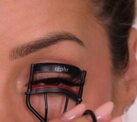 eyelash hacks, Curling false lashes