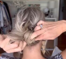 easy updo for fine and slippery hair, Creating buns