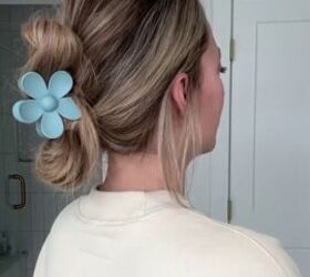 cute claw clip hairstyle, Cute claw clip hairstyle