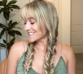 this is so much better than pigtails, Cute fishtail pigtail braids
