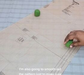 how to cut out your fabric when sewing a project, Holding pattern down