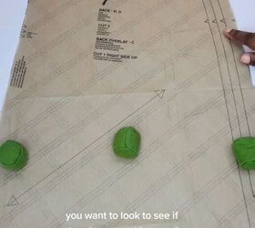 how to cut out your fabric when sewing a project, Markings