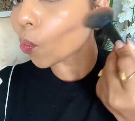 get lifted cheekbones with this contour hack, Blending