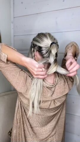do 3 braids for this braided bun, Braiding hair