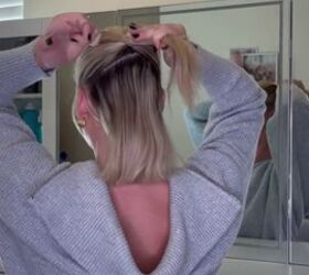 Say goodbye to all those loose baby hairs with this clever updo