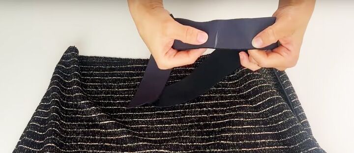 how to sew a maxi skirt, Adding elasticated waistband