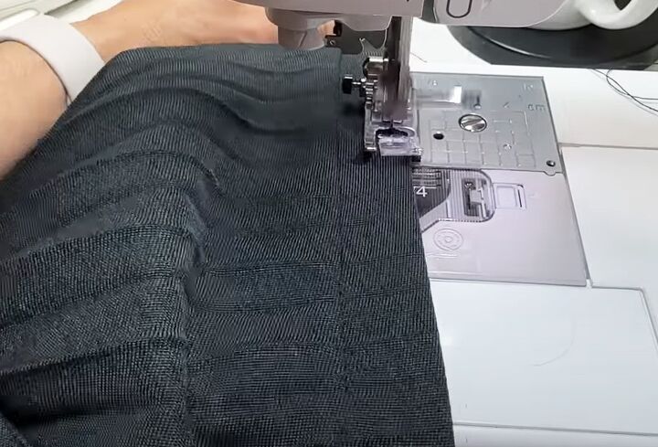 how to make a skirt bigger, Sewing waistband