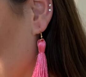 all you need is thread to diy these earrings, DIY thread earrings