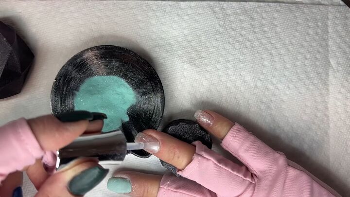 blue marble nails, Painting nails