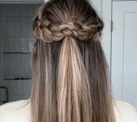Quick and Easy Half-up Braided Hairstyle Tutorial