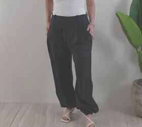 how to look polished, Trying pants on