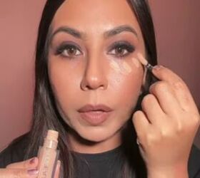 how to color correct dark circles, Applying concealer