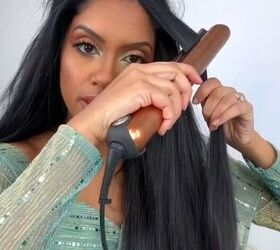 how to tame baby hairs, Using a flat iron on hair