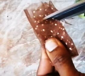 diy leather sandals, Cutting petal shape