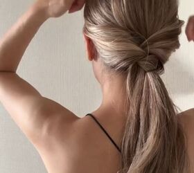 long lasting side braid, Flipping ponytail