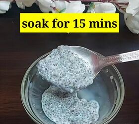 tighten your skin with this instead of botox, Soaked chia seeds