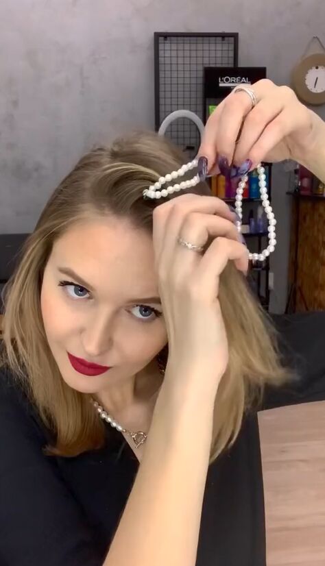 how to add trending pearls into your hair, Adding pearls