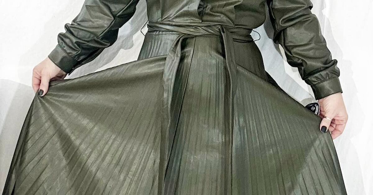 Altering a Faux Leather Dress | Upstyle Altering a Faux Leather Dress | Upstyle