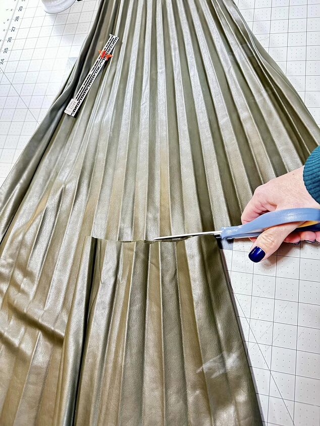Altering a Faux Leather Dress | Upstyle Altering a Faux Leather Dress | Upstyle