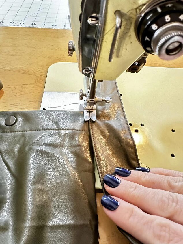 Altering a Faux Leather Dress | Upstyle Altering a Faux Leather Dress | Upstyle