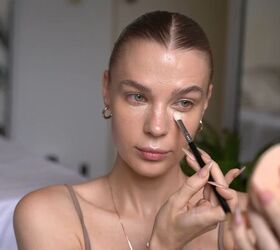 makeup look for hooded eyes, Adding concealer