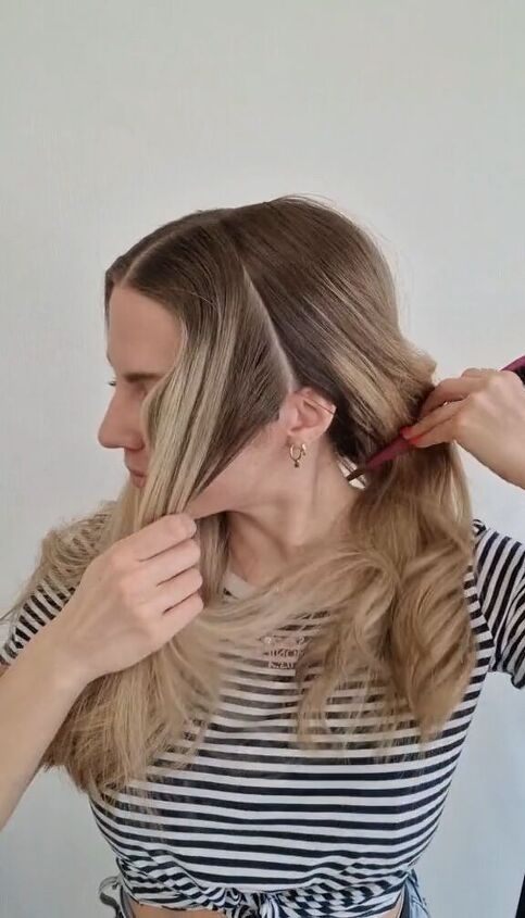 half up hairstyle with 2 gorgeous braids, Preparing the hair