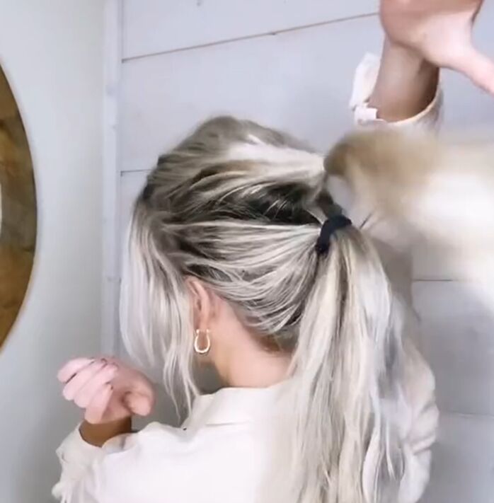 my favorite 3 big ponytail hairstyles, Twisted topsy turvy