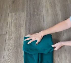 brilliant sweater folding hack, Folding sweatshirt