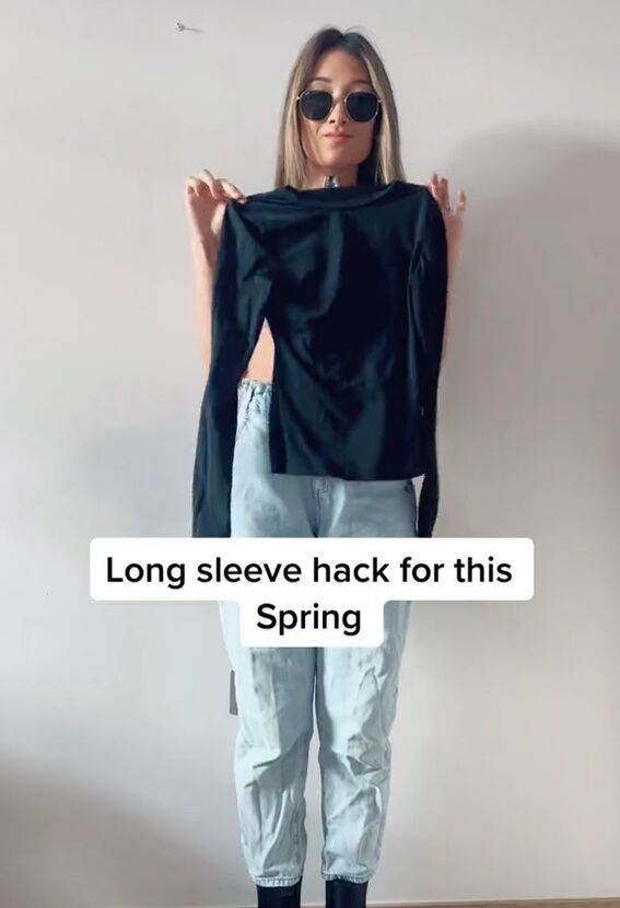 long sleeve hack for an elevated look, Long sleeve hack