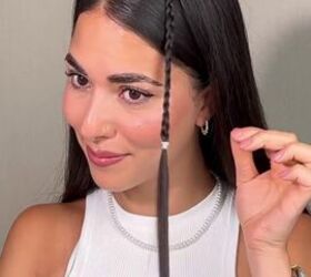 stop your braid halfway to do this, Braiding