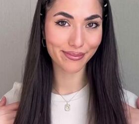 this unique hairstyle is so easy to do on your own, Cute and unique hairstyle